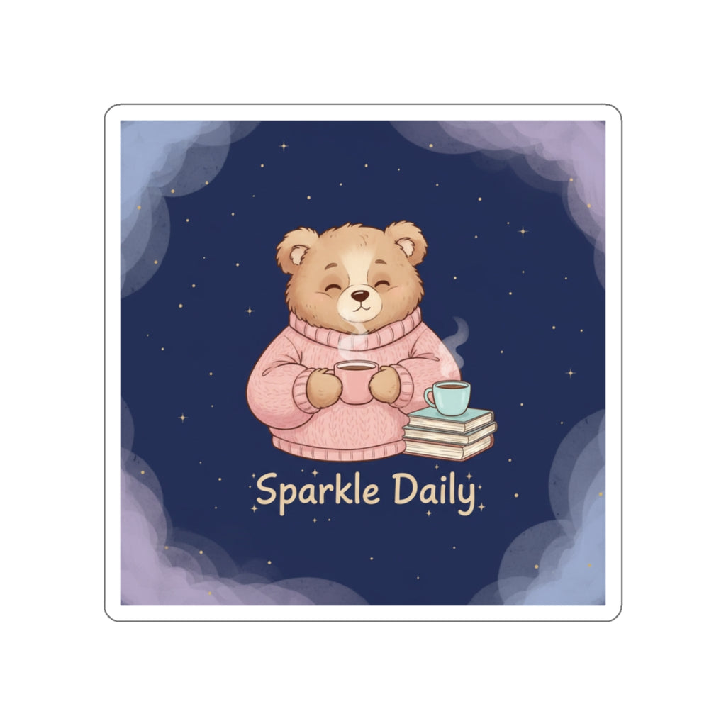 Bear Die-Cut Sticker – Sparkle Daily