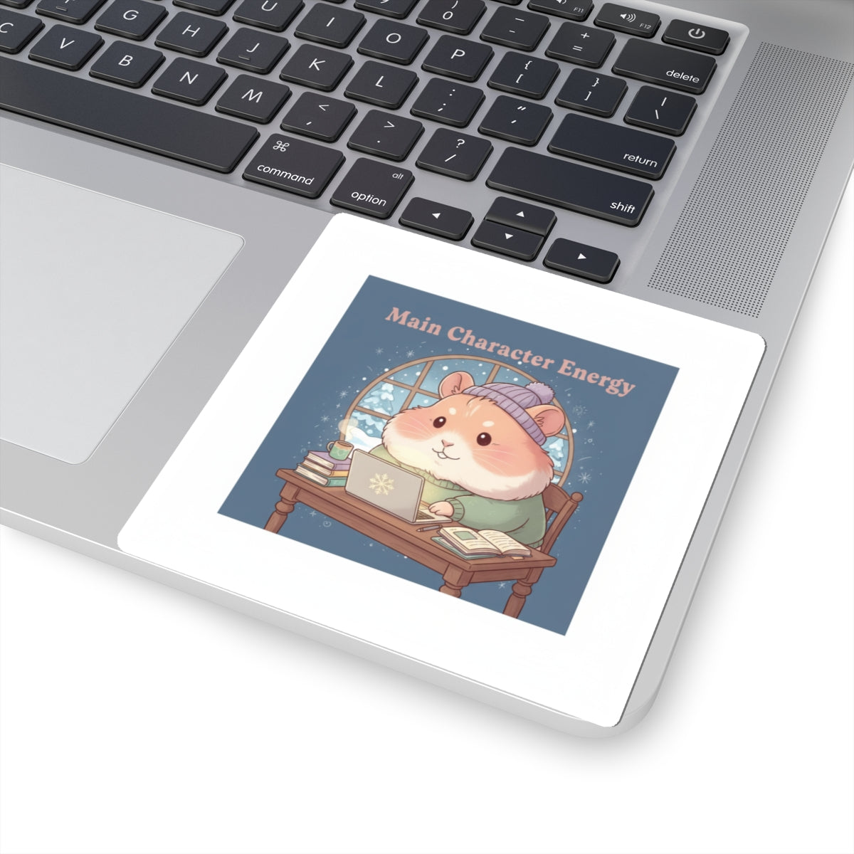 Hamster Kiss-Cut Sticker – Main Character Energy
