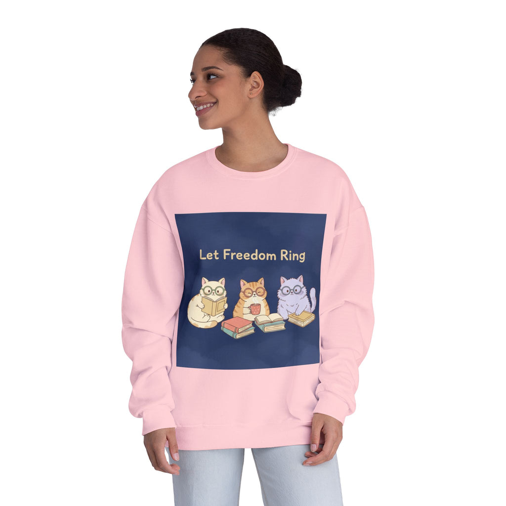 Cats With Glasses Crewneck Sweatshirt – Let Freedom Ring