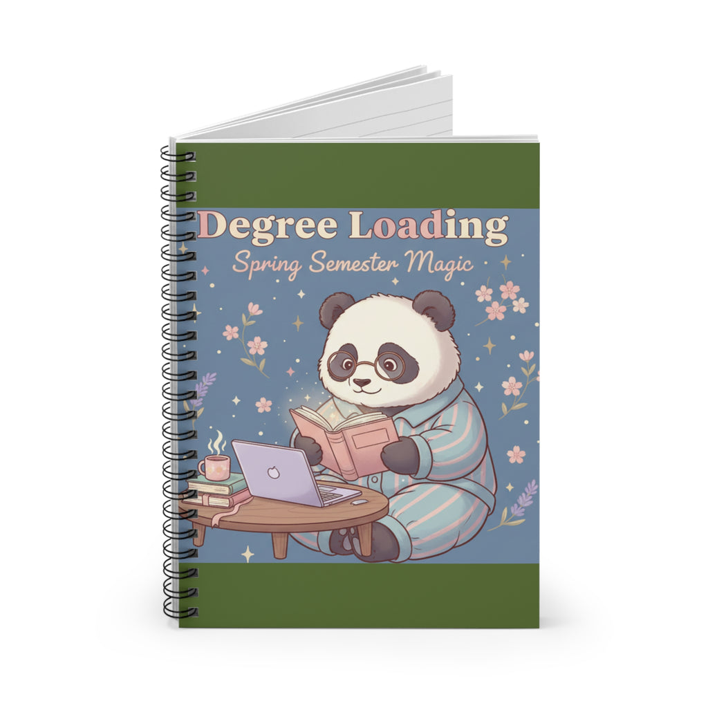 Panda Spiral Notebook – Degree Loading Spring Semester Magic