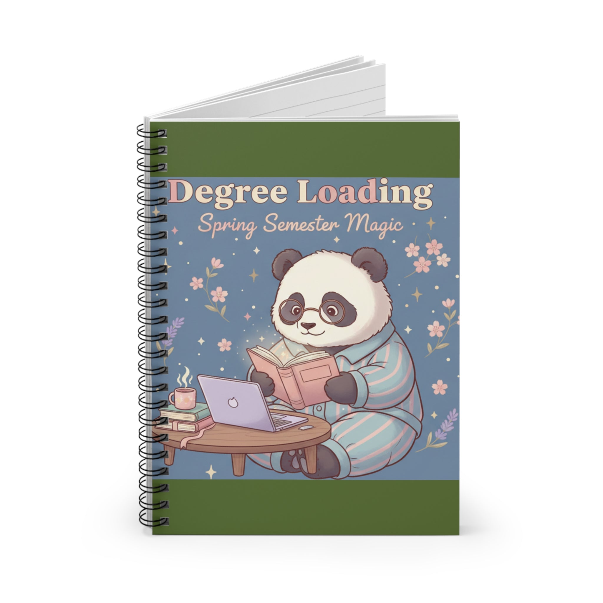 Panda Spiral Notebook – Degree Loading Spring Semester Magic
