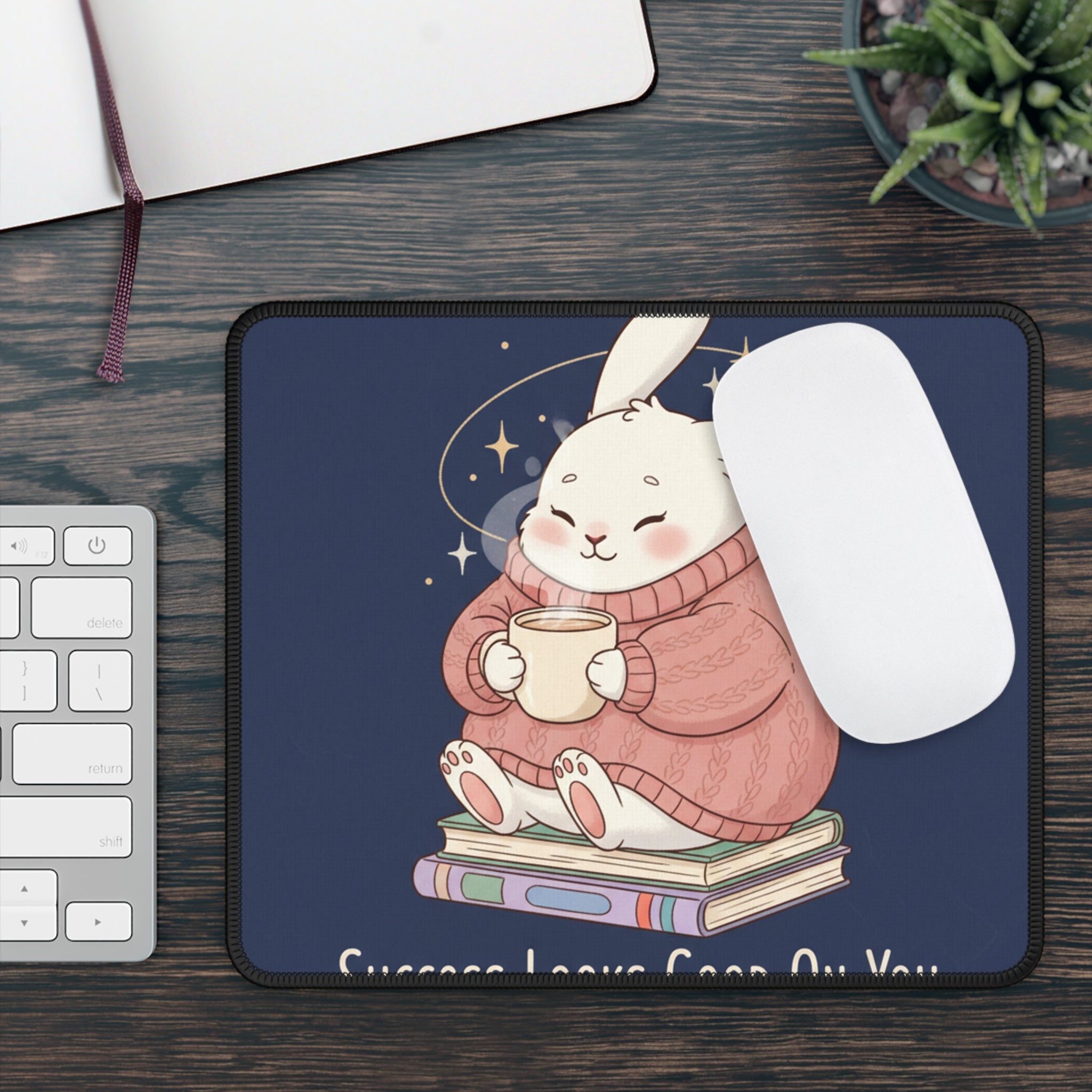 Rabbit Mouse Pad – Success Looks Good on You