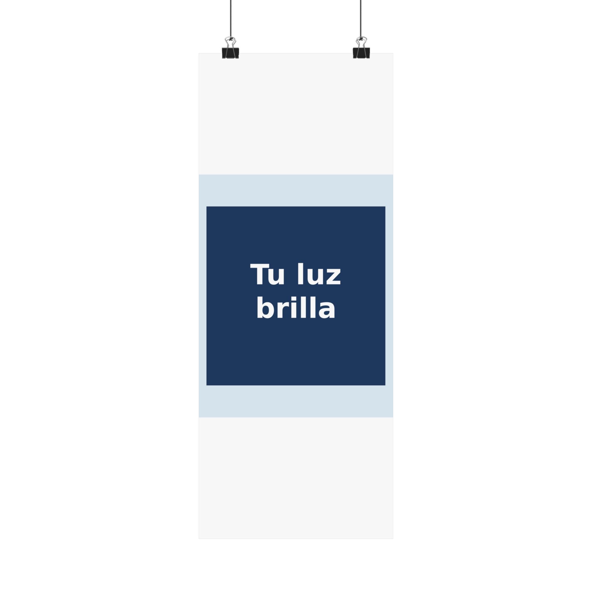 "Tu luz brilla" Black Cat Poster | Trendy Gift for Her | Lifestyle | KayKay Classics