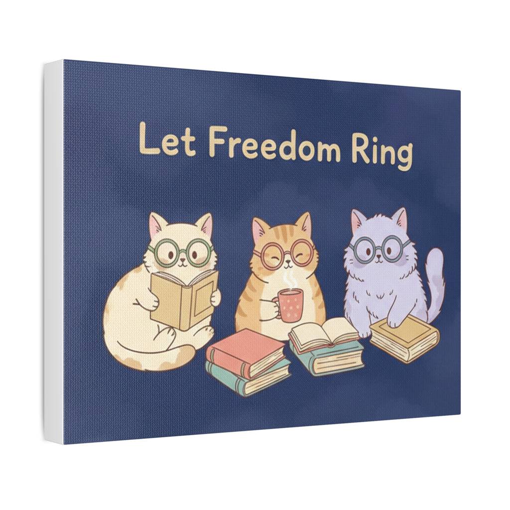 Cats With Glasses Canvas Print – Let Freedom Ring