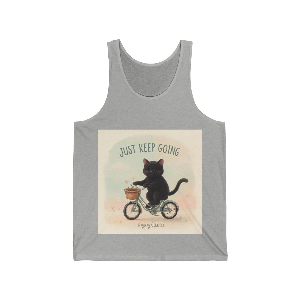 JUST KEEP GOING Cat Tank Top
