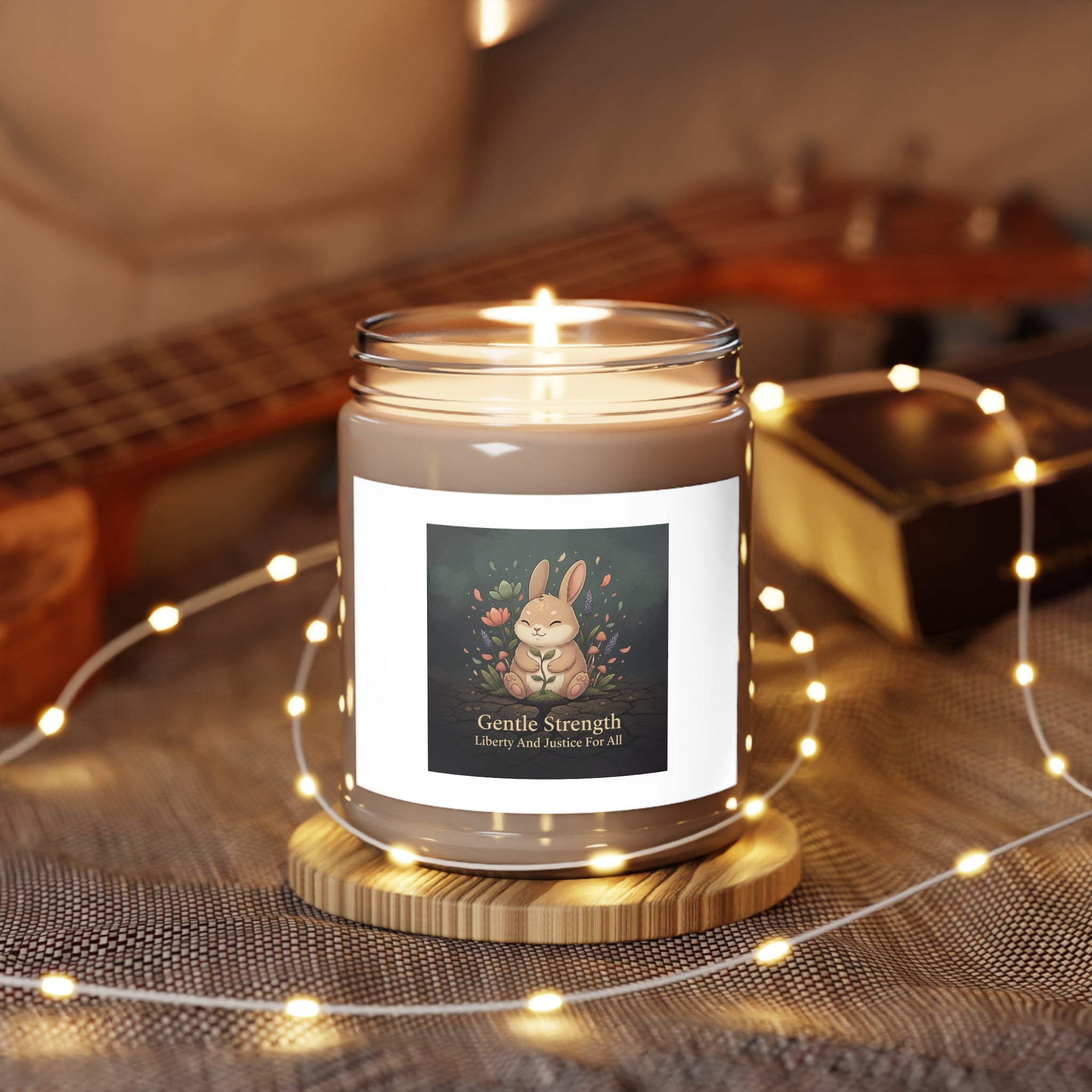 Bunny Scented Candle – Gentle Strength Liberty and Justice for