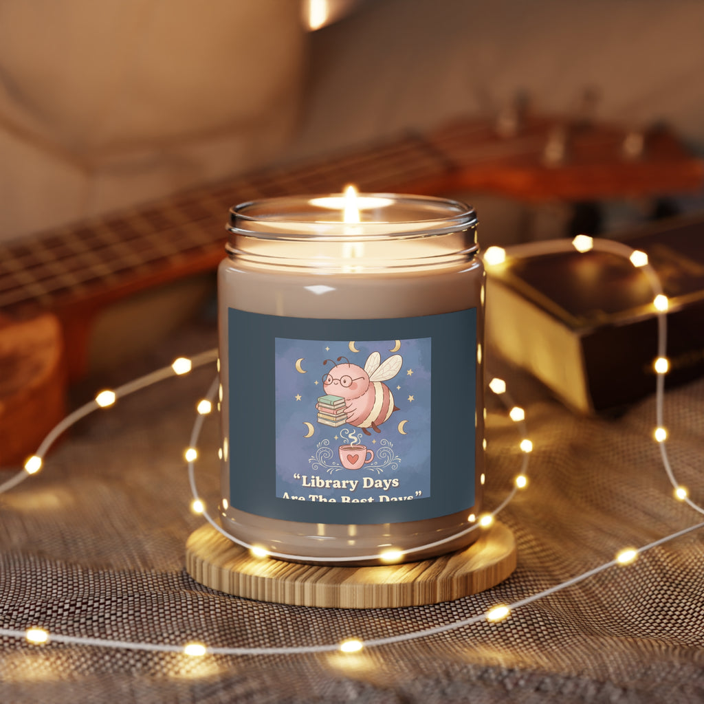 Bee Scented Candle – Library Days Are the Best Days