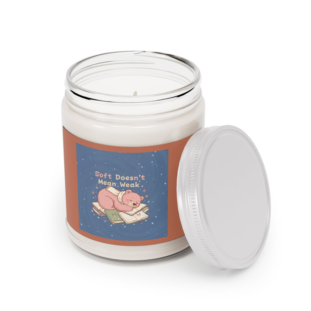 Bear Scented Candle – Soft Doesnt Mean Weak