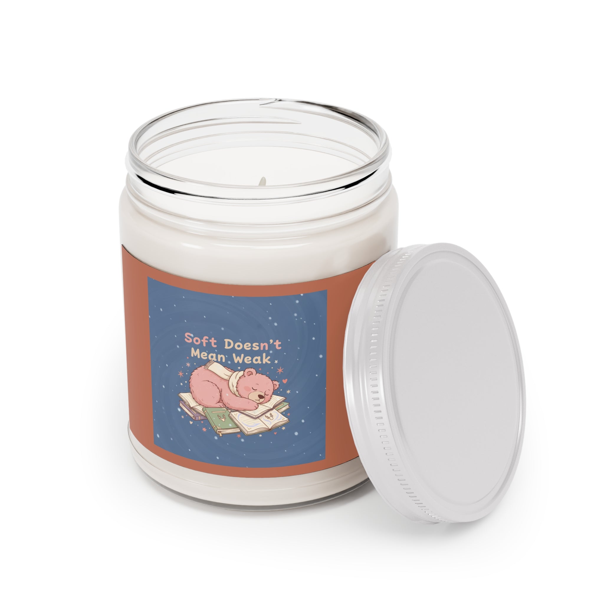 Bear Scented Candle – Soft Doesnt Mean Weak
