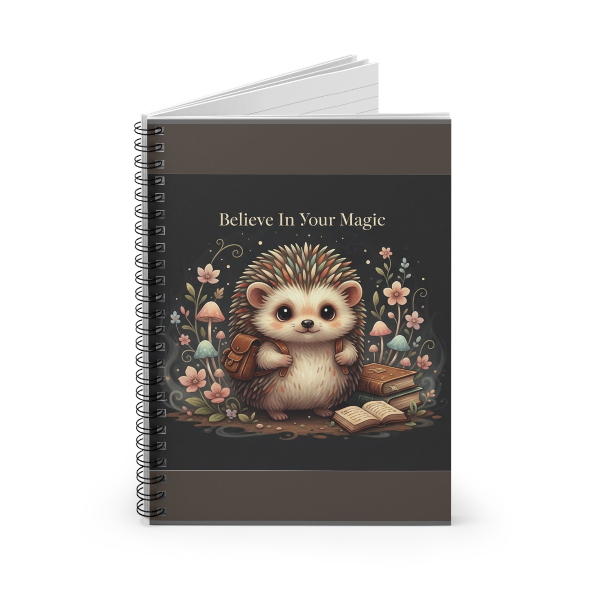 Hedgehog Spiral Notebook – Believe in Your Magic