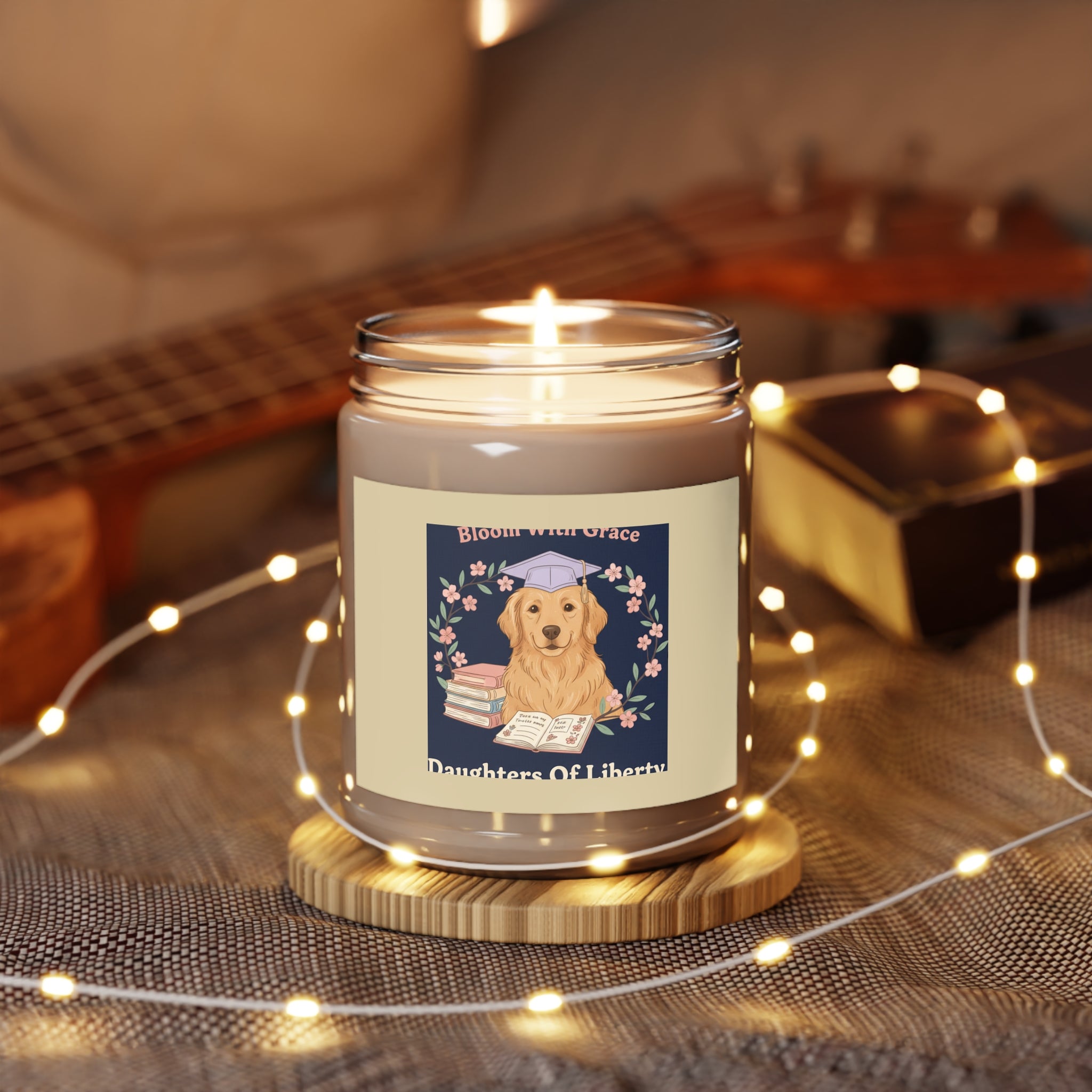 Golden Retriever Scented Candle – Bloom With Grace