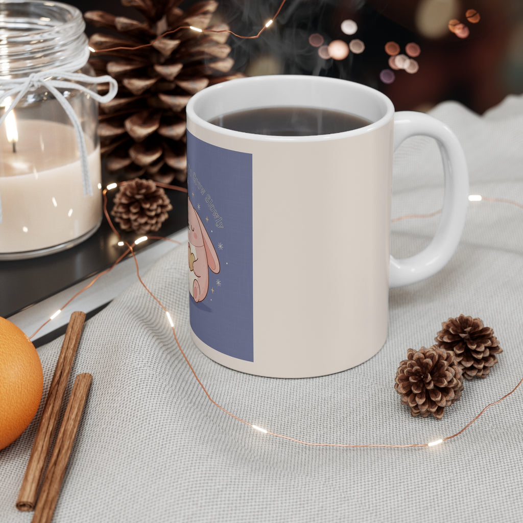 Rabbit Mug 11oz – You Are Allowed to Grow Slowly