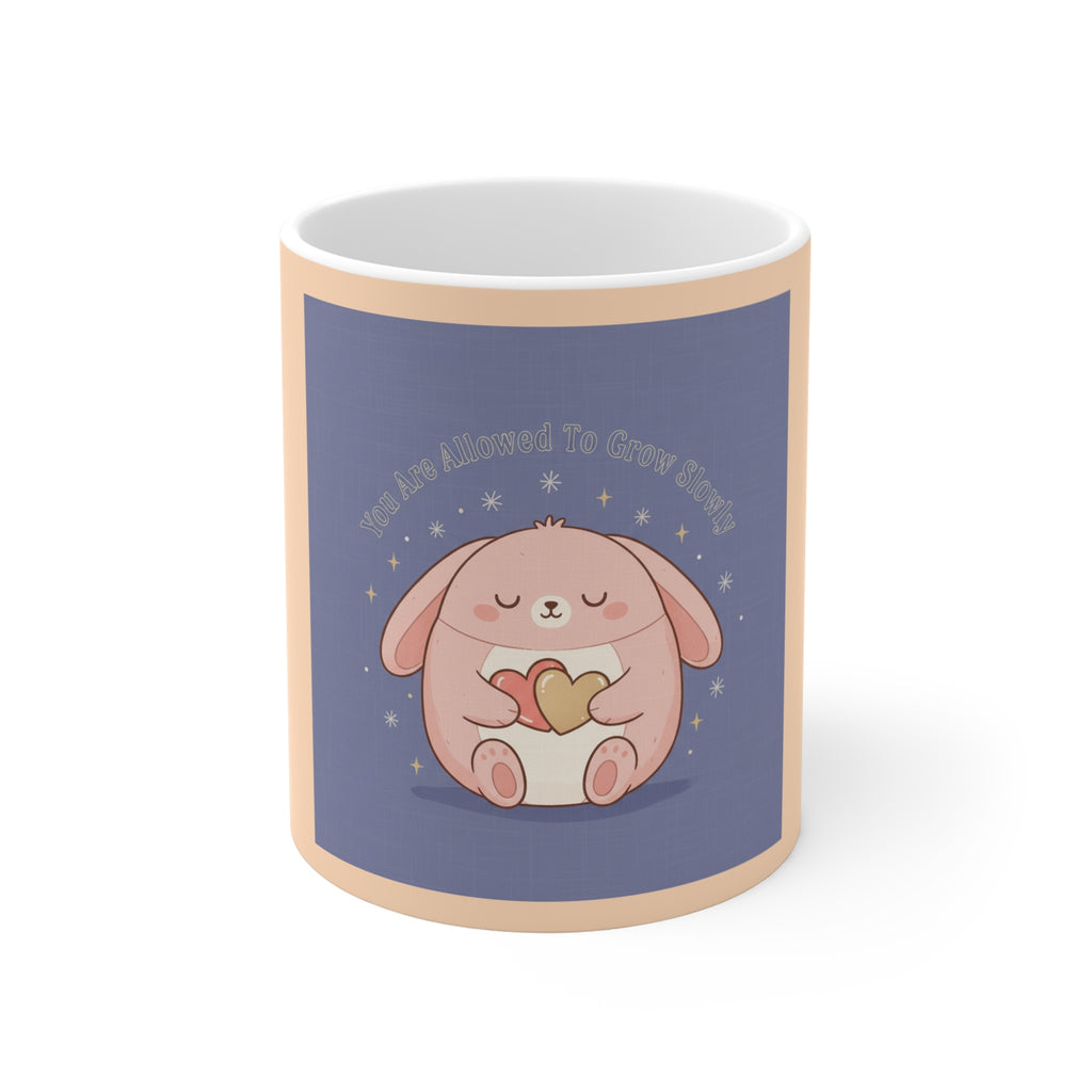 Rabbit Mug 11oz – You Are Allowed to Grow Slowly