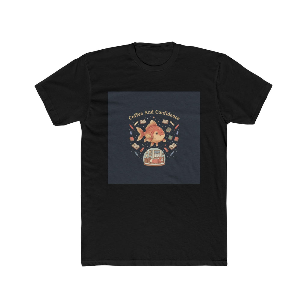 Coffee And Confidence Goldfish Unisex Tee