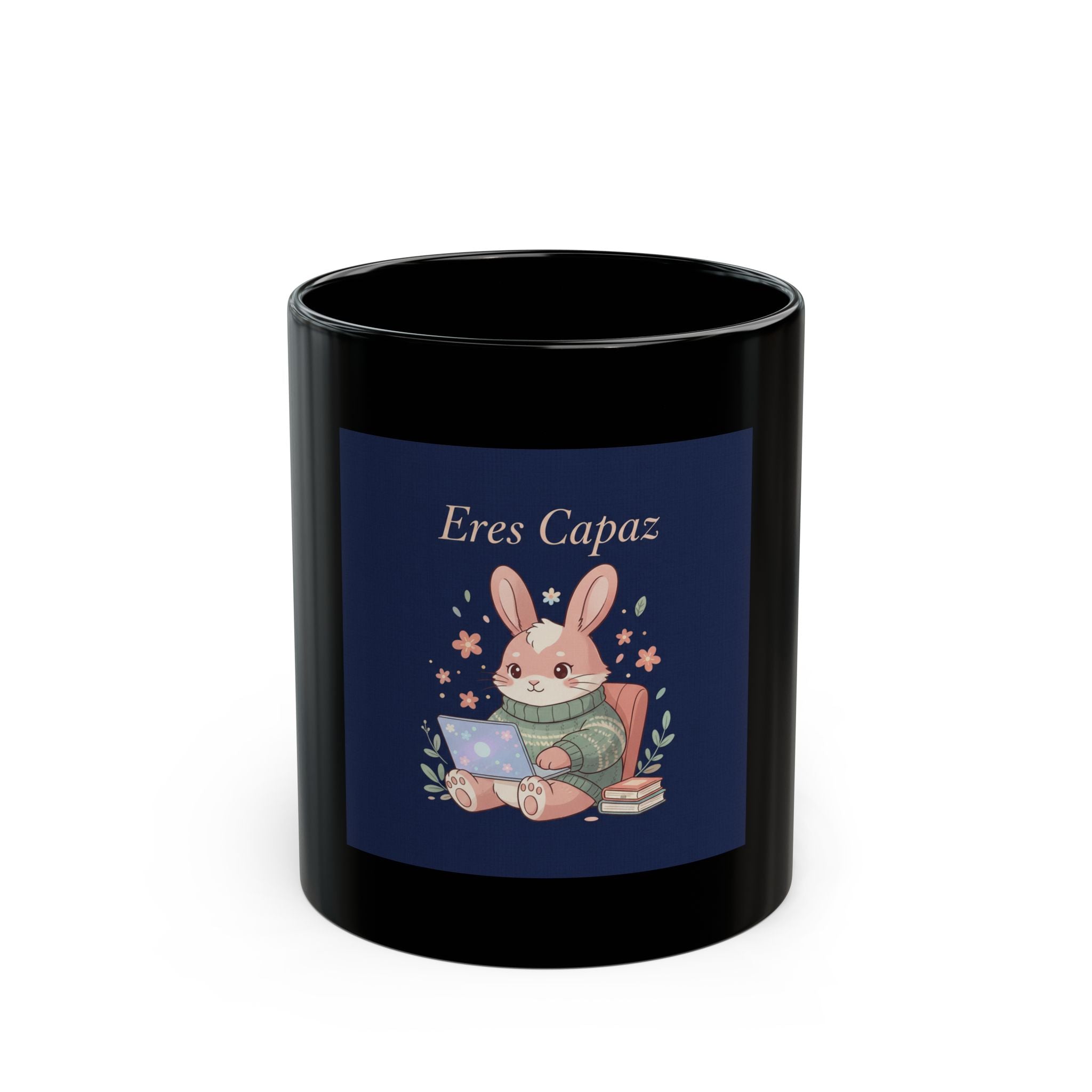 Bunny Black Mug 11oz – Eres Capaz