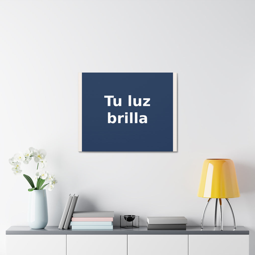 "Tu luz brilla" Black Cat Canvas | College Girl Gift | Fashion | KayKay Classics