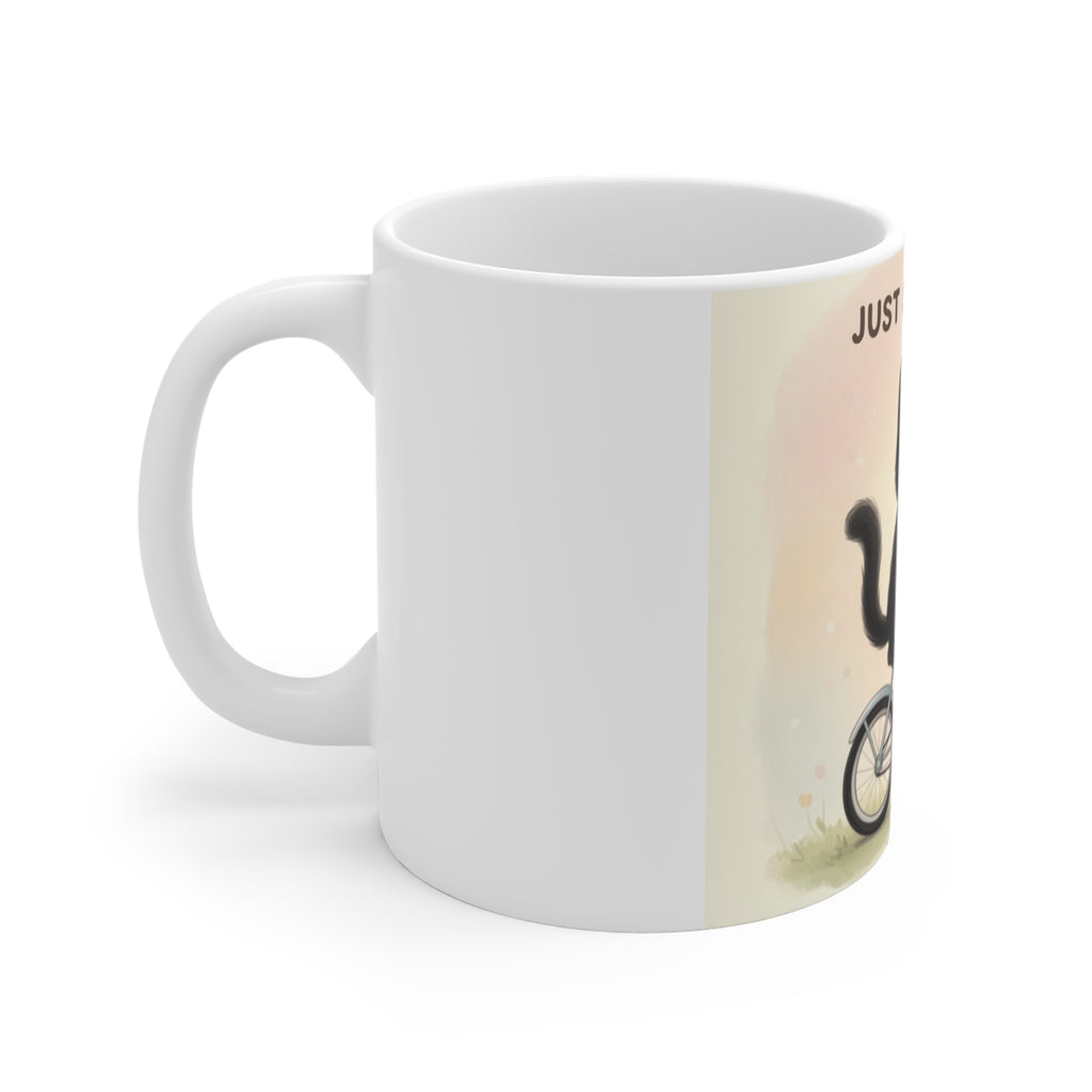 JUST KEEP GOING Cat Mug 11oz
