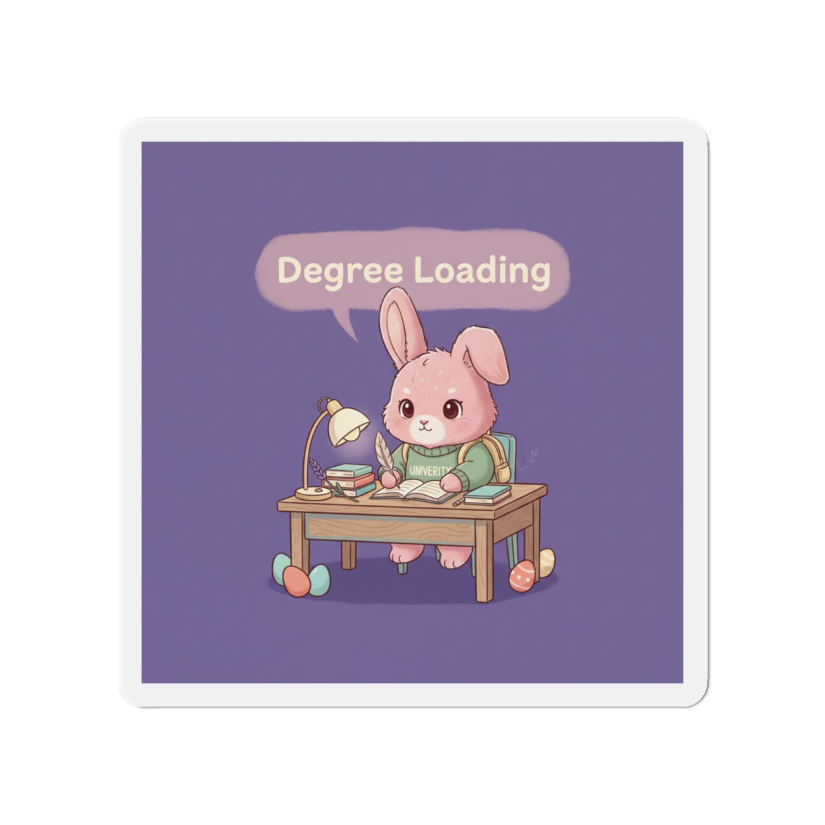 Bunny Die-Cut Magnet – Degree Loading
