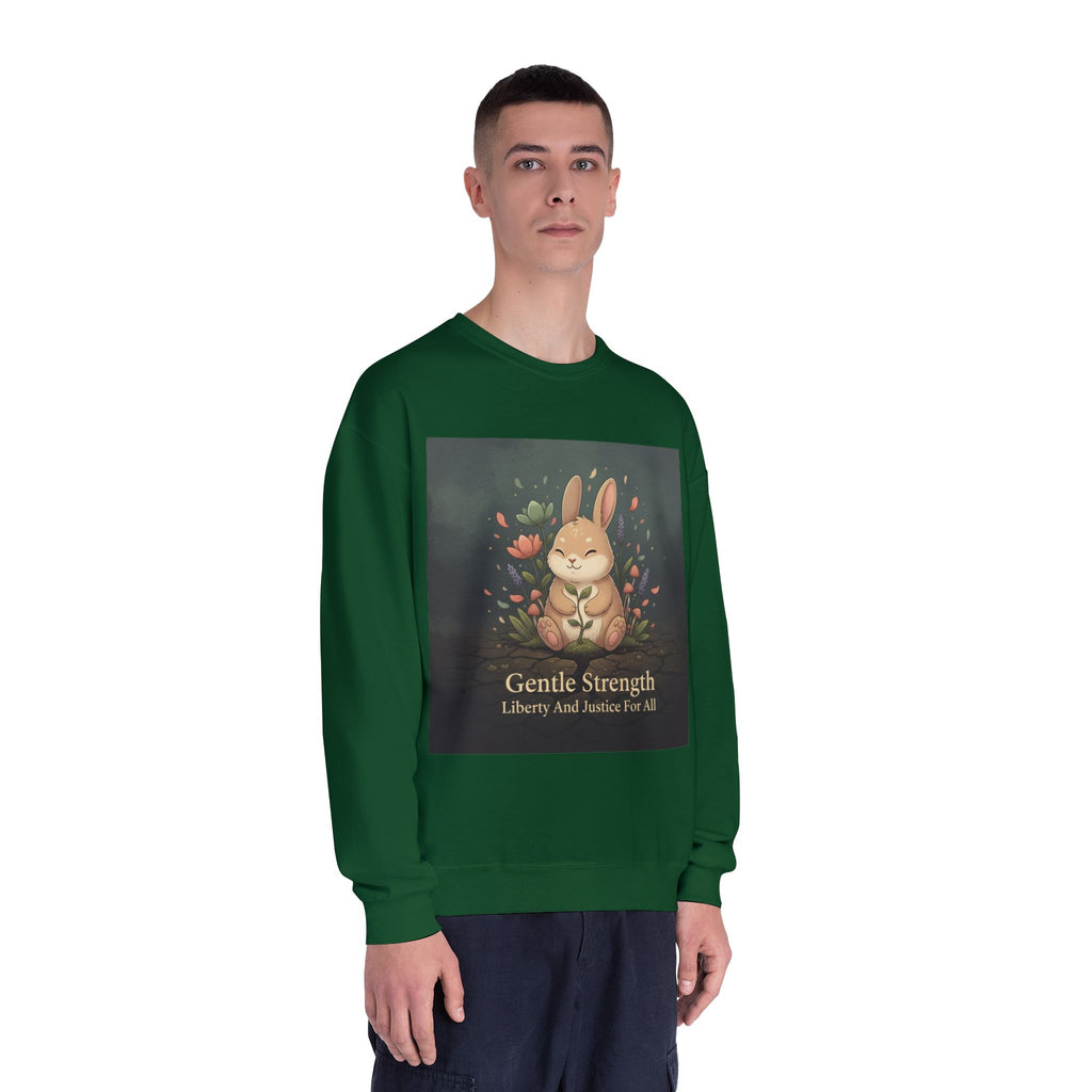 Bunny Crewneck Sweatshirt – Gentle Strength Liberty and Justice for
