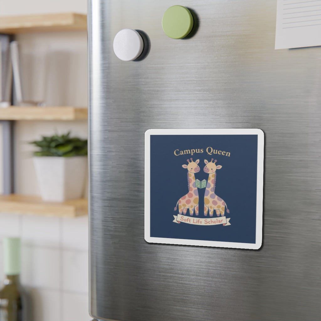 Giraffes Die-Cut Magnet – Campus Queen Soft Life Scholar