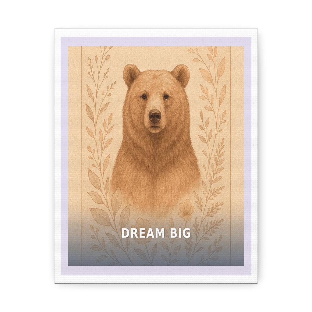 "Dream Big" Black Cat Canvas | College Girl Gift | Fashion | KayKay Classics