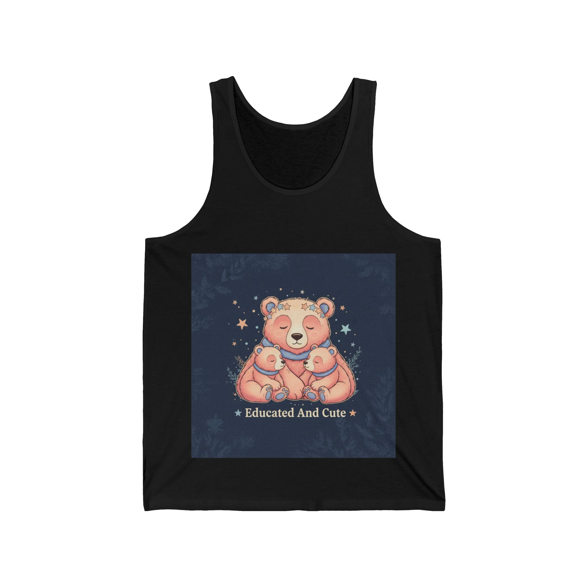 Educated And Cute Bear Tank Top