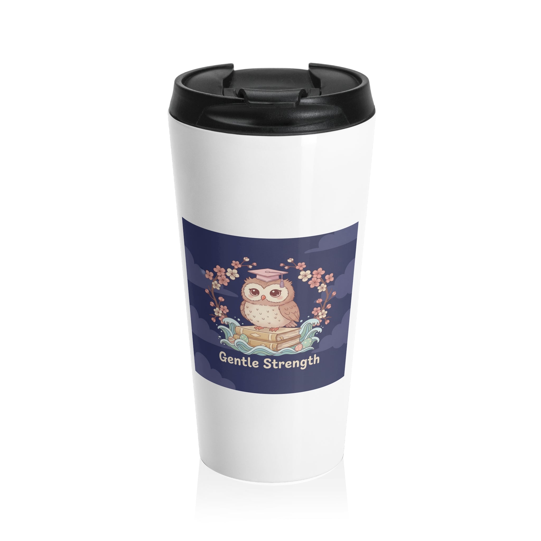 Owl Travel Mug – Gentle Strength
