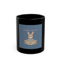 Bunny Black Mug 11oz – She Believed She Could