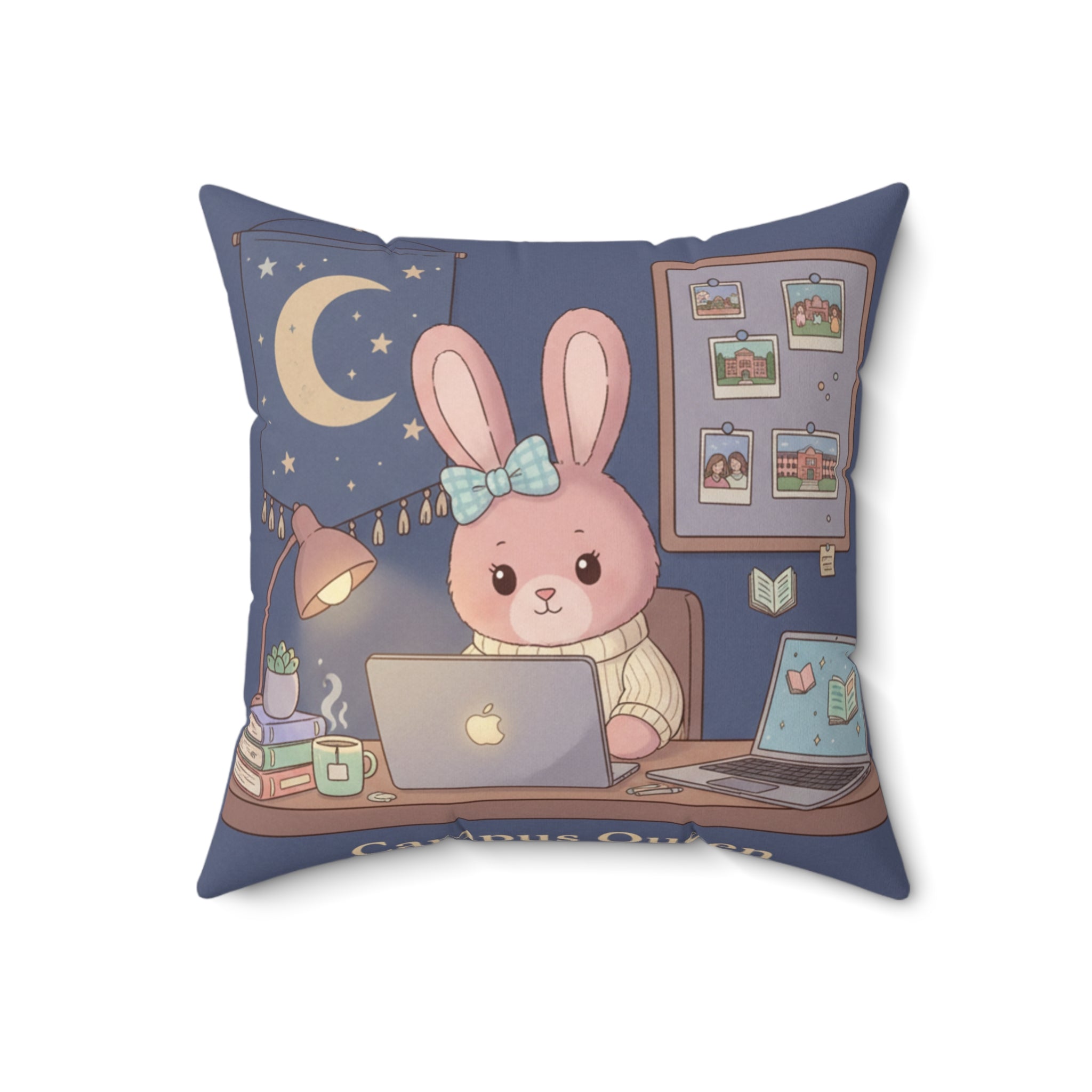 Rabbit Square Pillow – Campus Queen