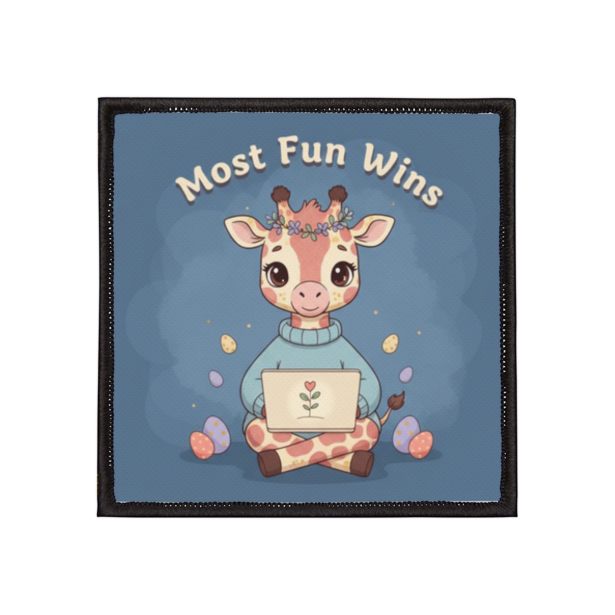 Giraffe Iron-On Patch – Most Fun Wins
