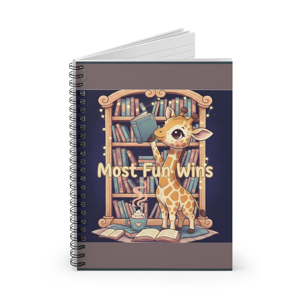 Giraffe Spiral Notebook – Most Fun Wins