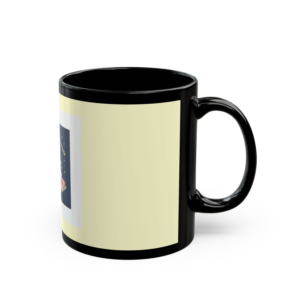Rabbit Black Mug 11oz – Be Gentle With Yourself