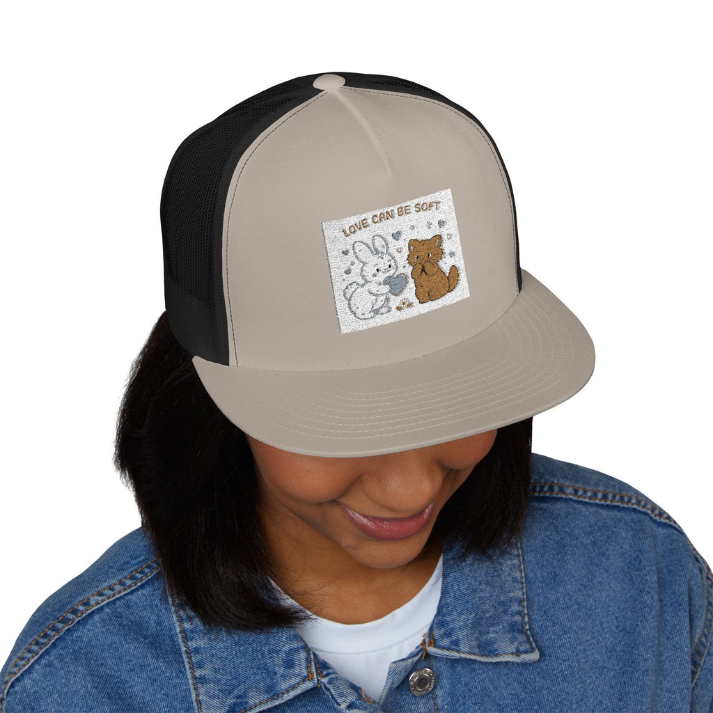 LOVE CAN BE SOFT Trucker Cap