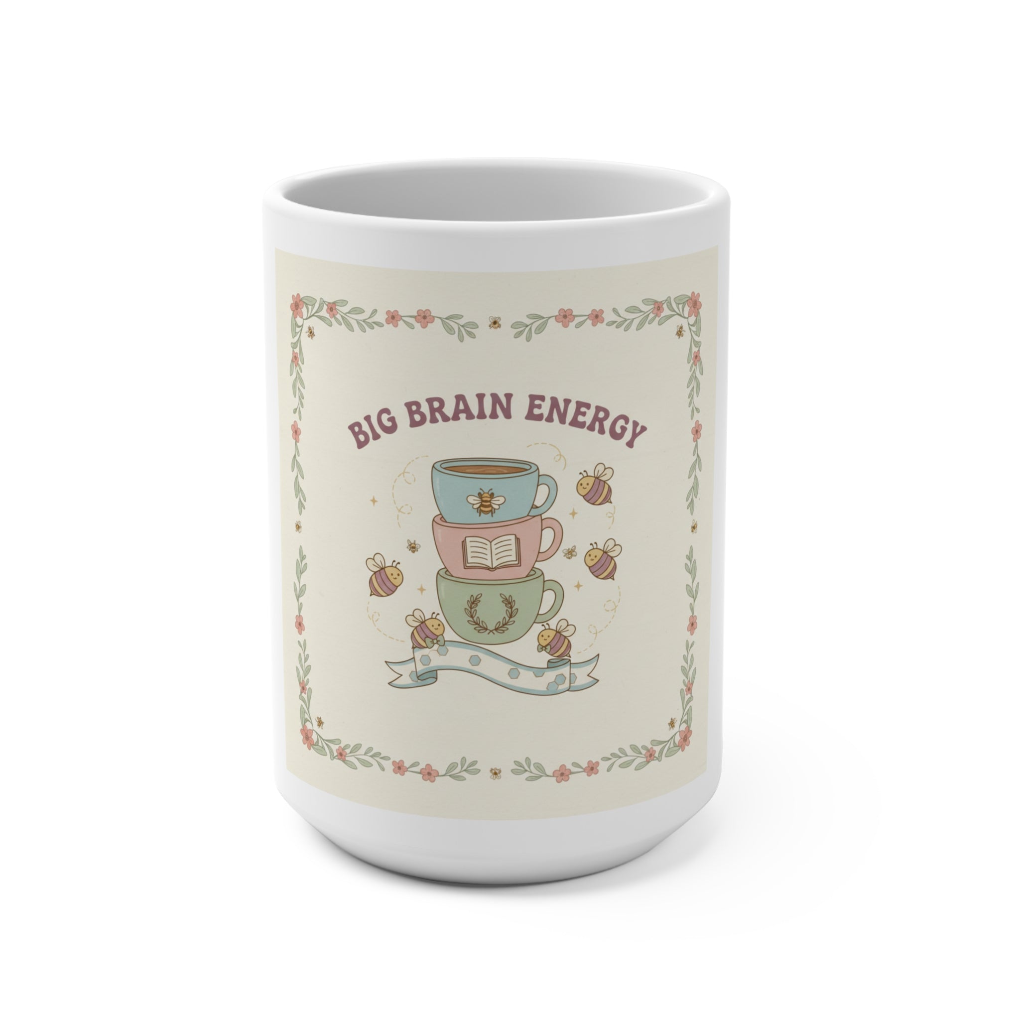 BIG BRAIN ENERGY Bees Mug 15oz