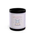 "LOVE YOURSELF FIRST" Black Cat Black Mug | College Girl Gift | Fashion | KayKay Classics