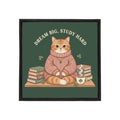 Cat Iron-On Patch – Dream Big, Study Hard