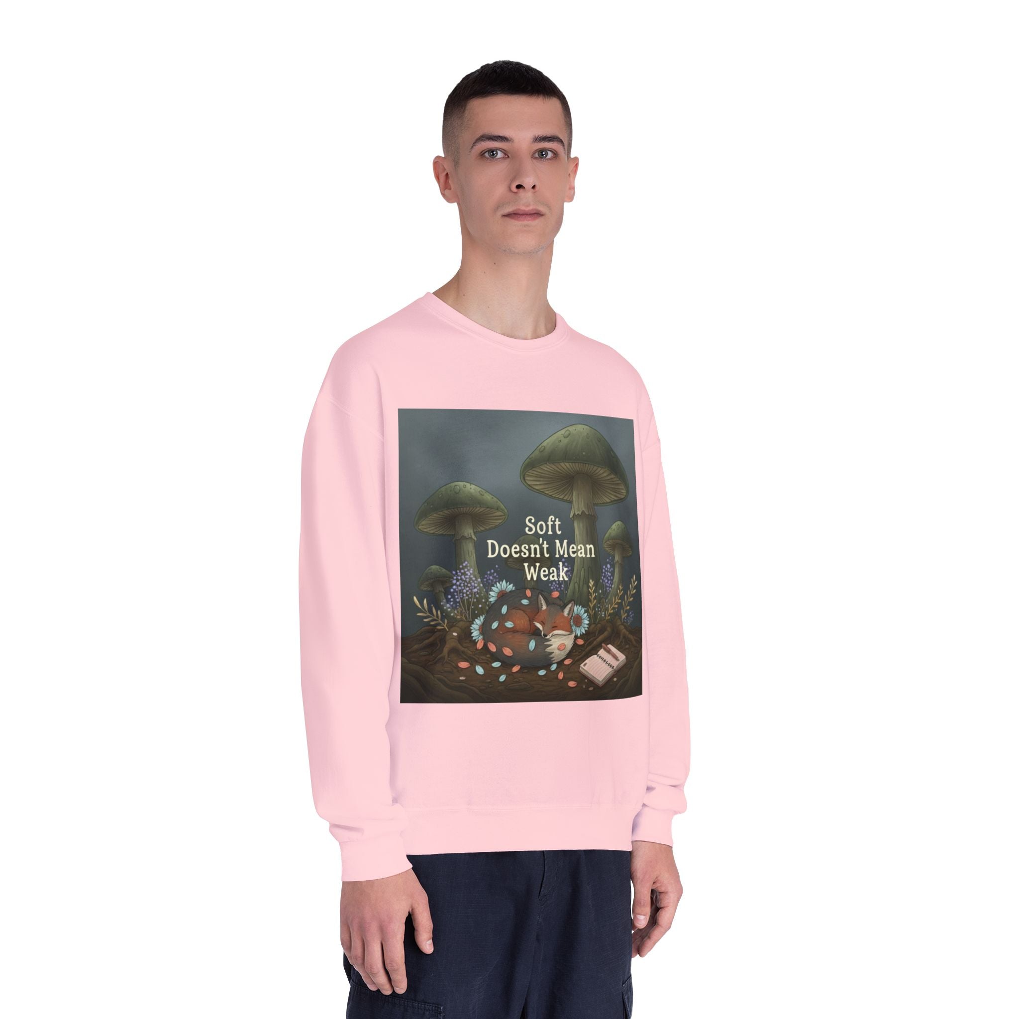 Fox Crewneck Sweatshirt – Soft Doesnt Mean Weak