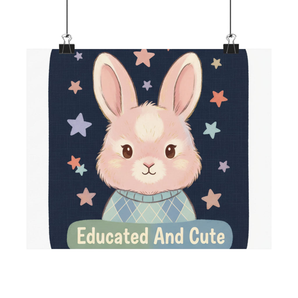 Educated and Cute Poster