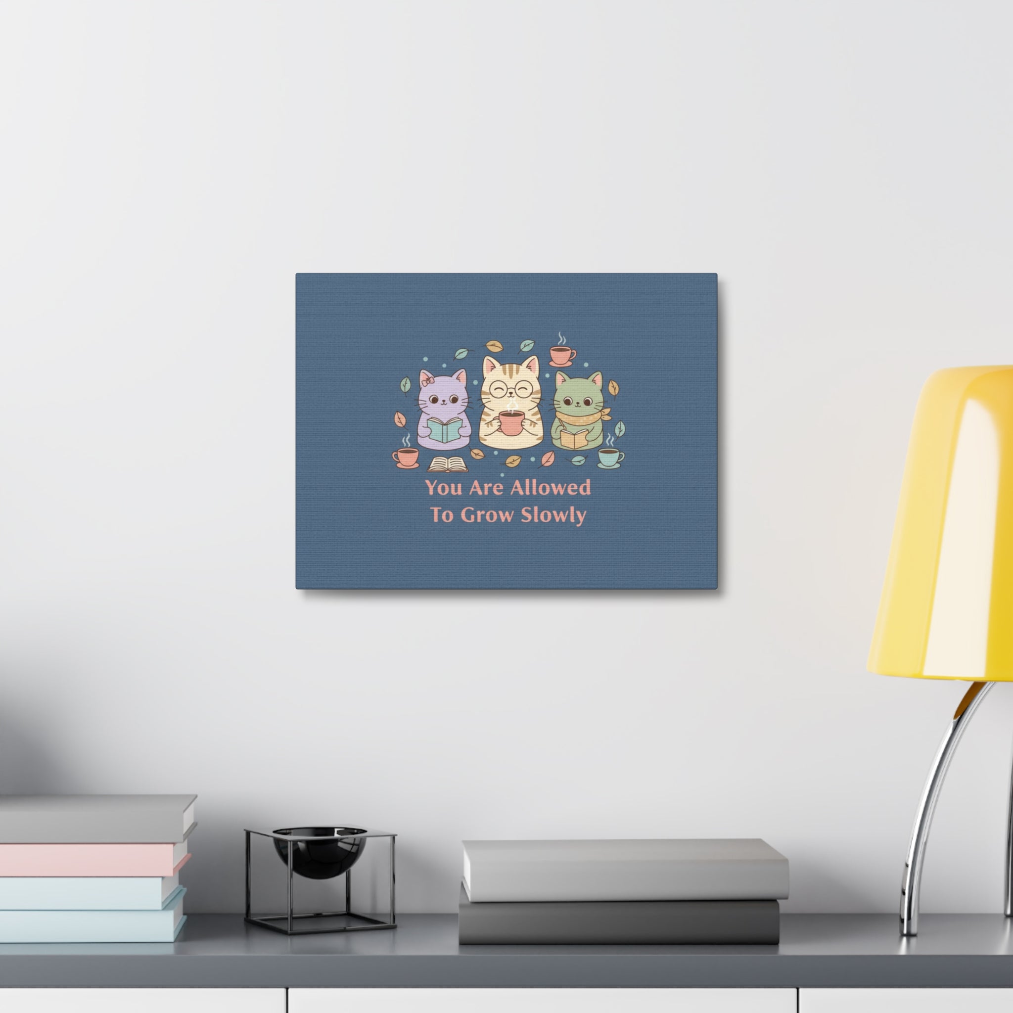 Cats With Glasses Canvas Print – You Are Allowed to Grow Slowly