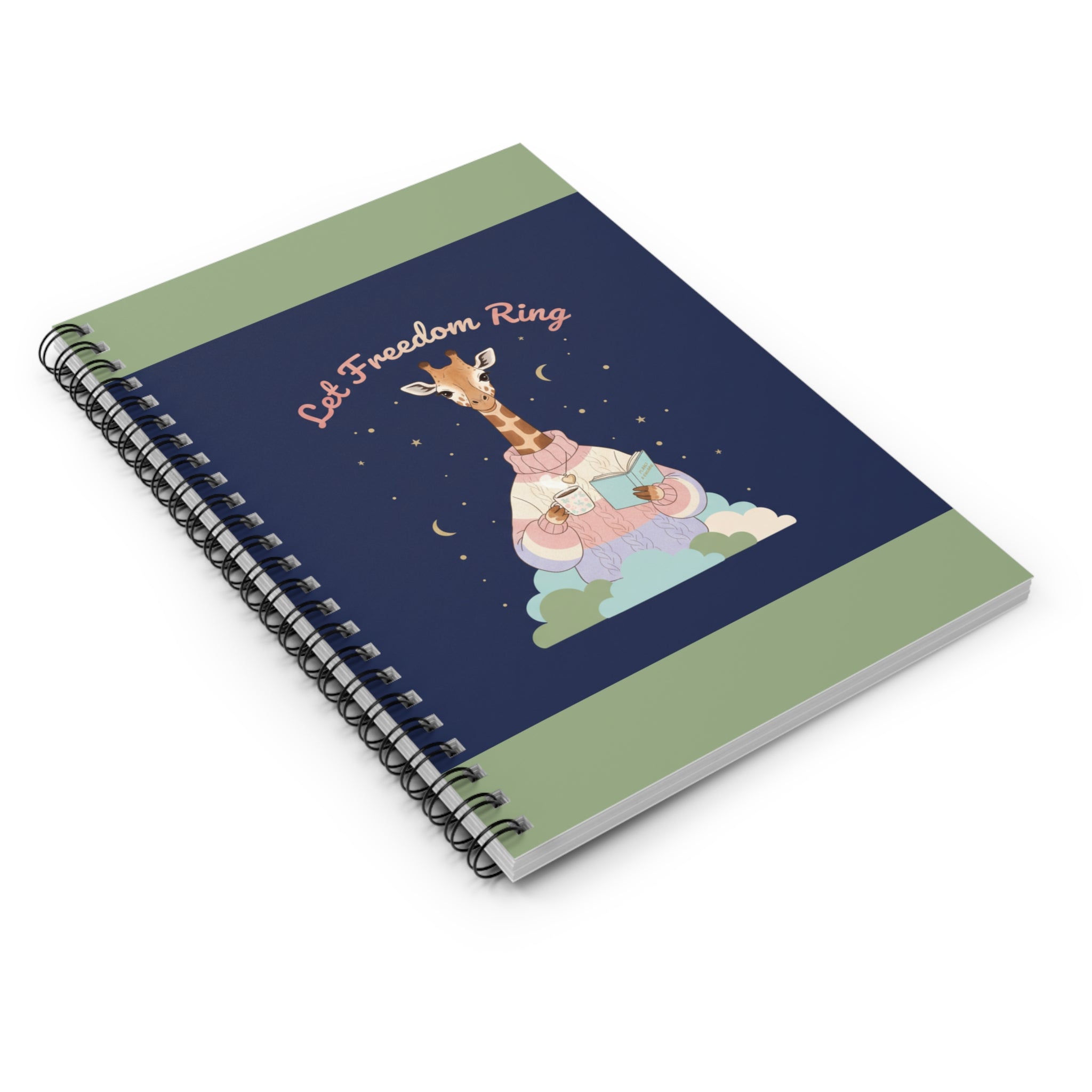 Giraffe Spiral Notebook – Let Freedom Ring