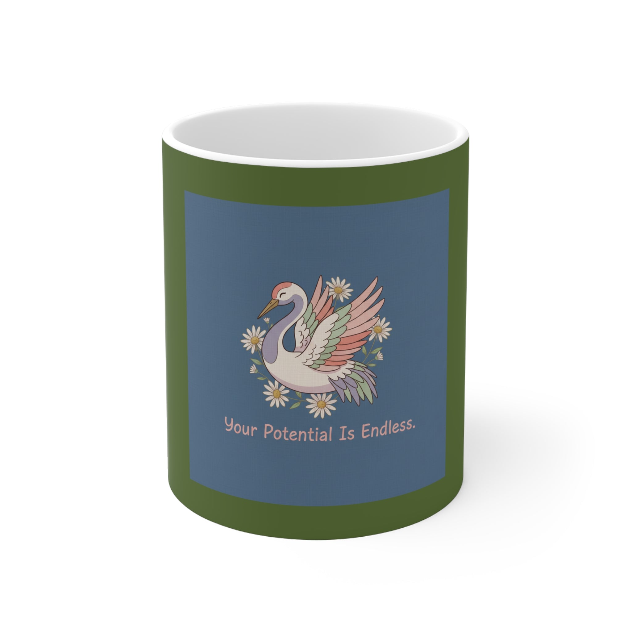 Crane Mug 11oz – Your Potential is Endless
