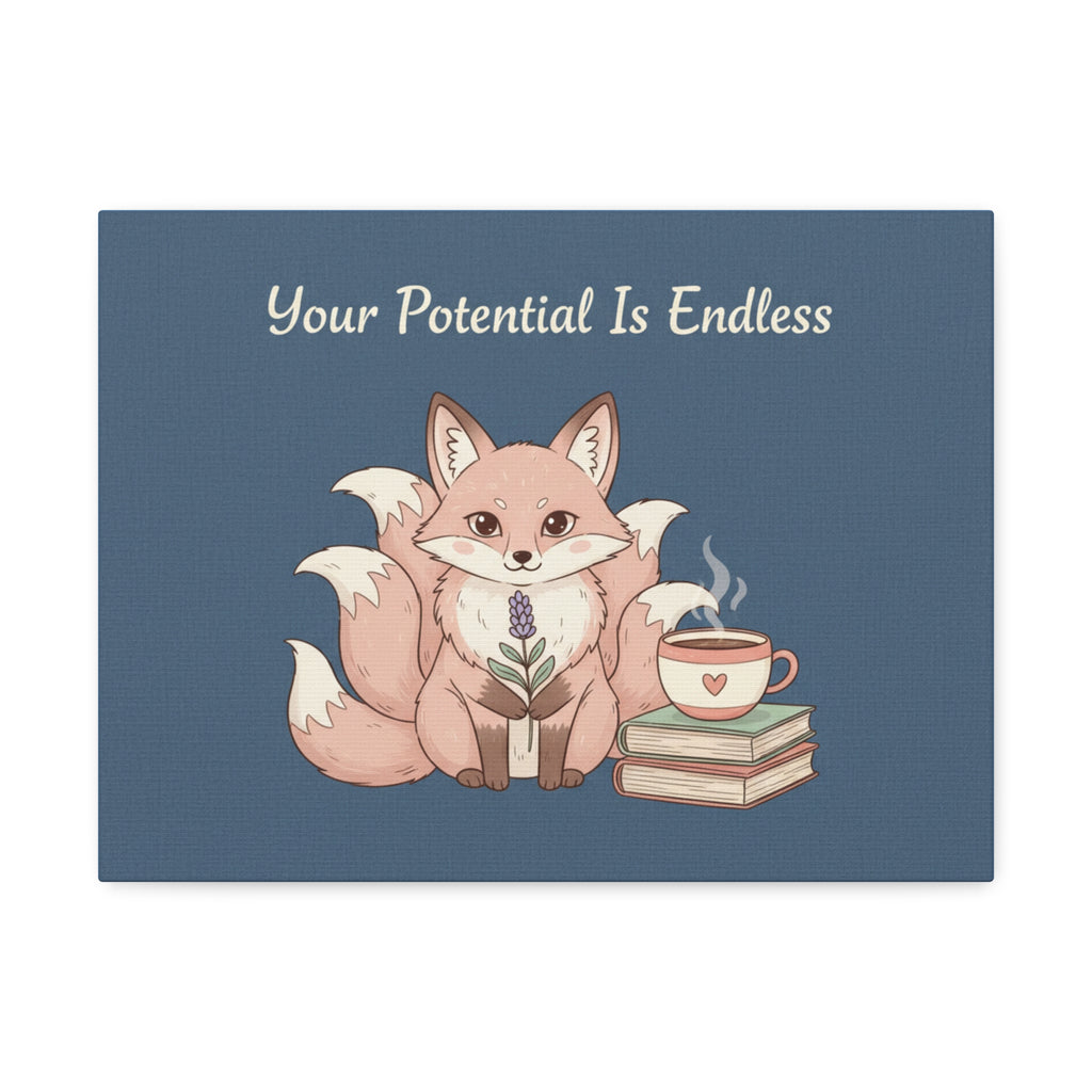 Kitsune Canvas Print – Your Potential is Endless