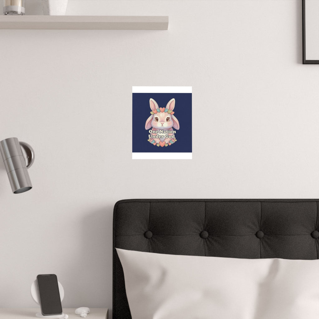 Bunny Poster – One Nation Under God