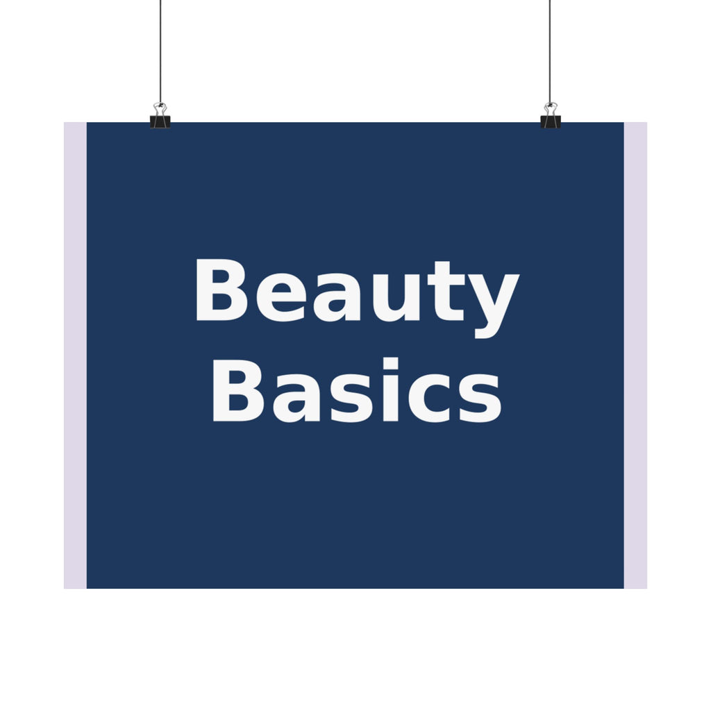 "Beauty Basics" Black Cat Poster | College Girl Gift | Fashion | KayKay Classics