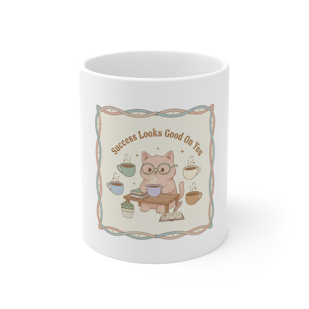 Success Looks Good On You Cat Mug 11oz