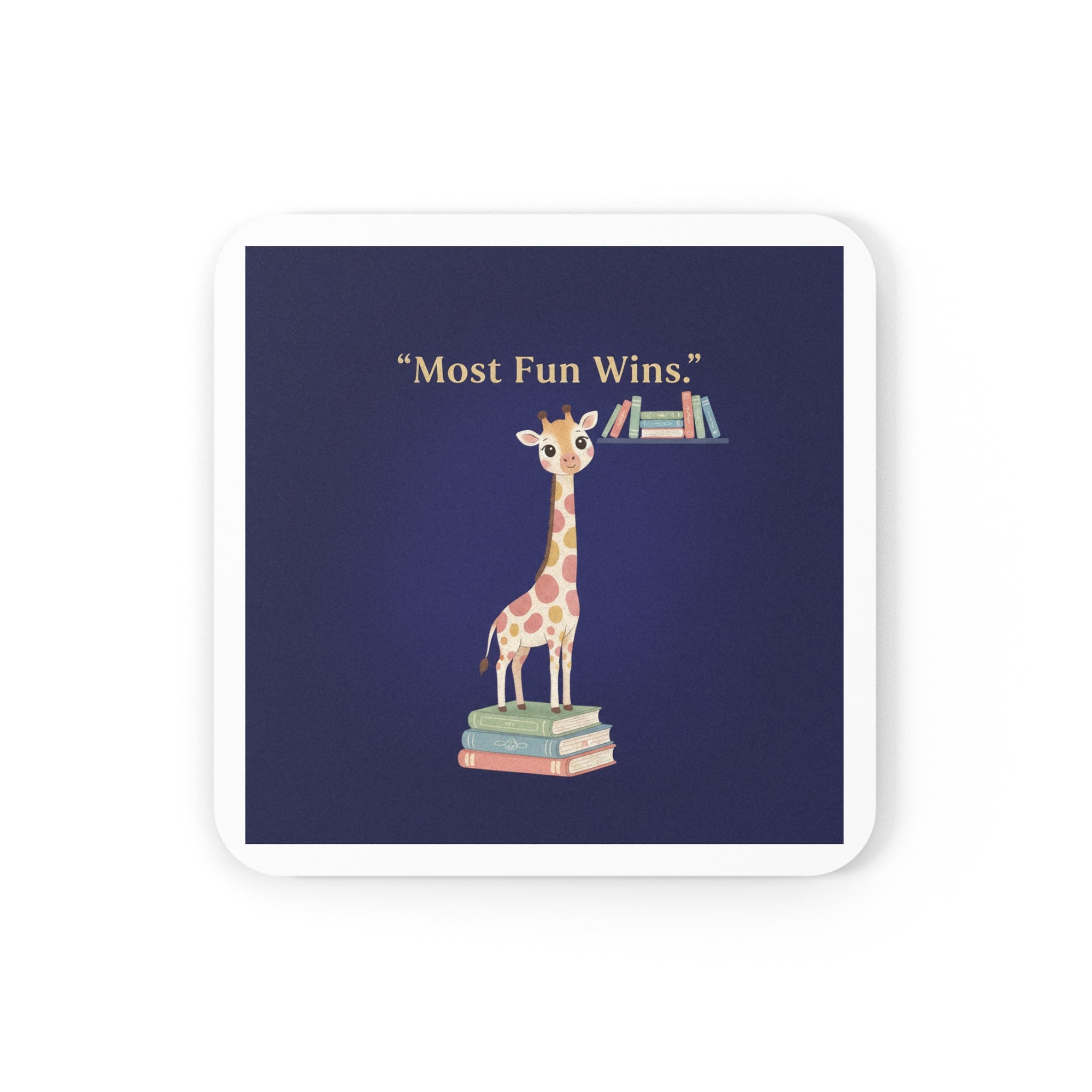 Giraffe Cork Coaster – Most Fun Wins