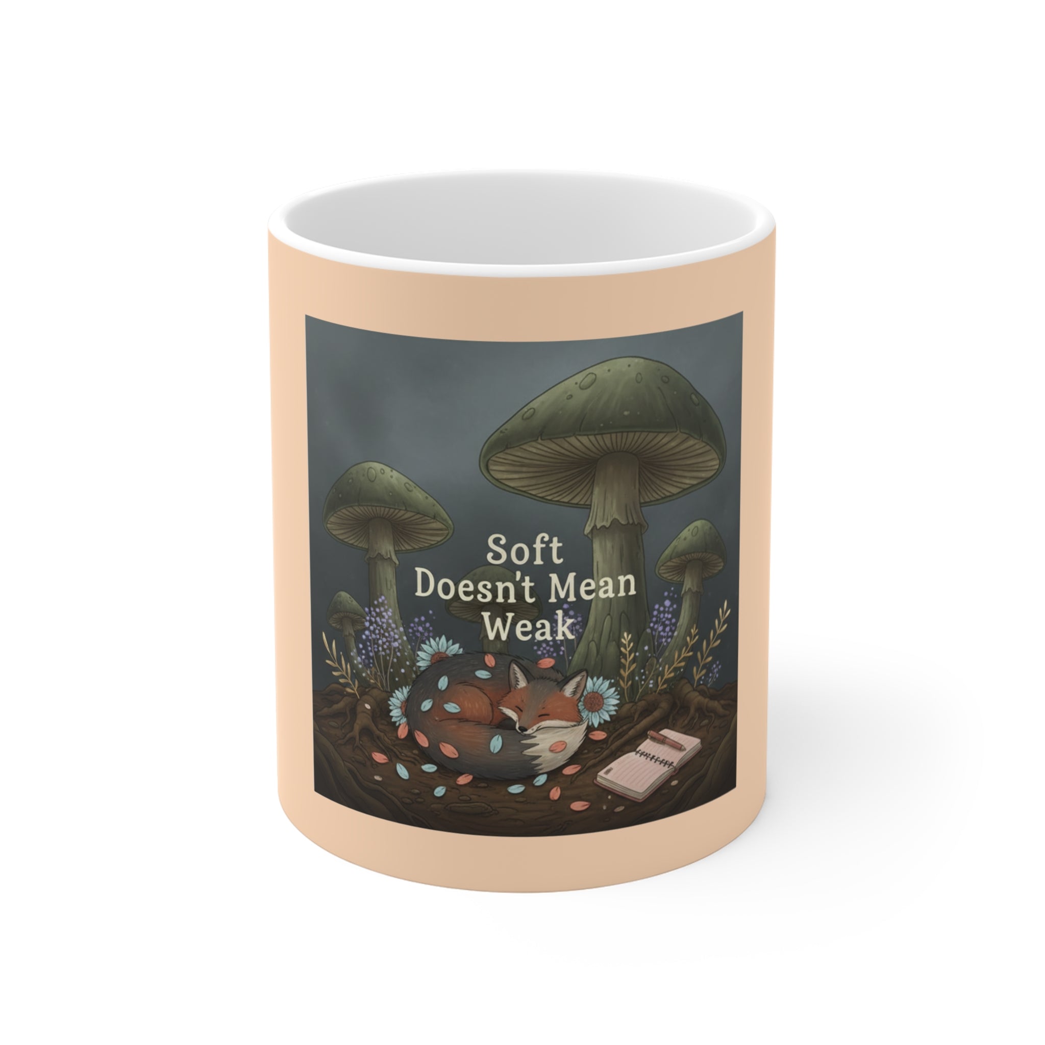 Fox Mug 11oz – Soft Doesnt Mean Weak