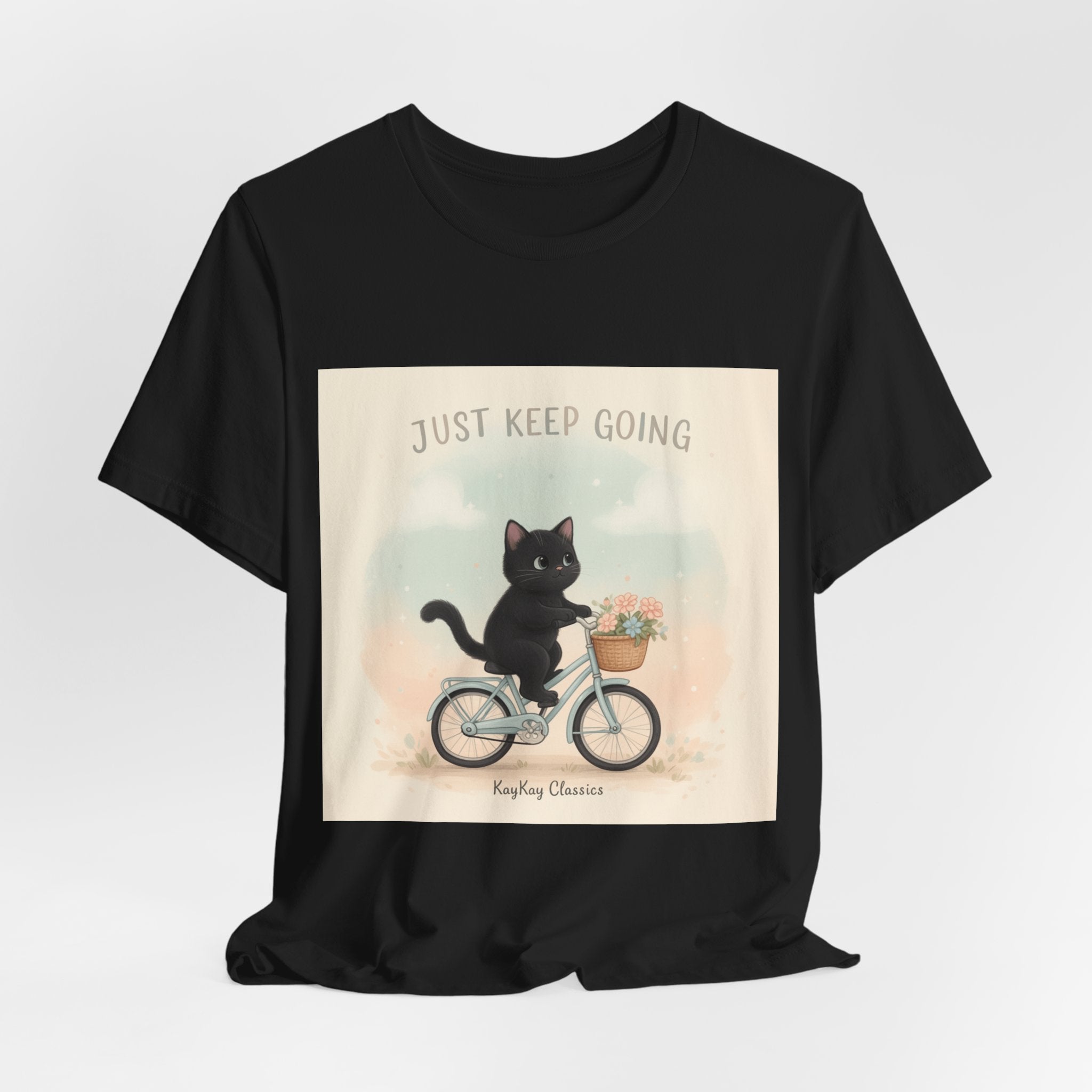 "Design" Black Cat Women Tee | College Girl Gift | Fashion | KayKay Classics