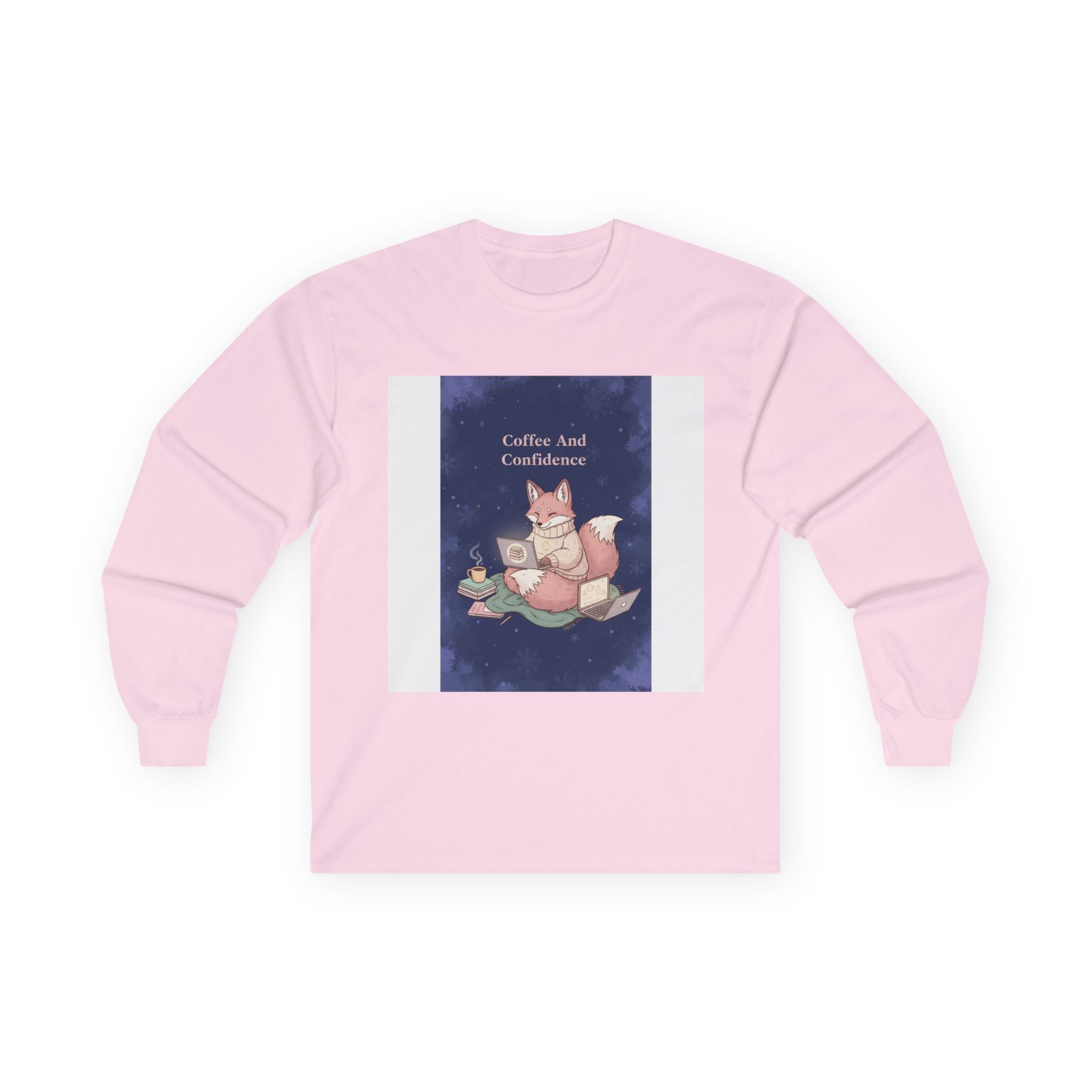 Kitsune Long Sleeve Tee – Coffee and Confidence