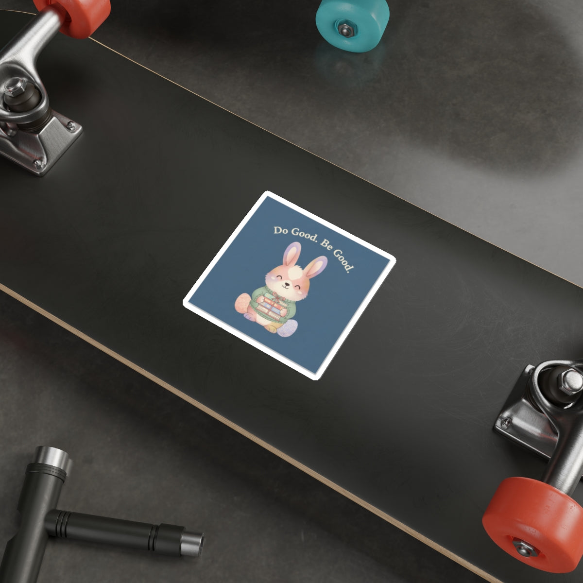 Bunny Die-Cut Sticker – Do Good Be Good